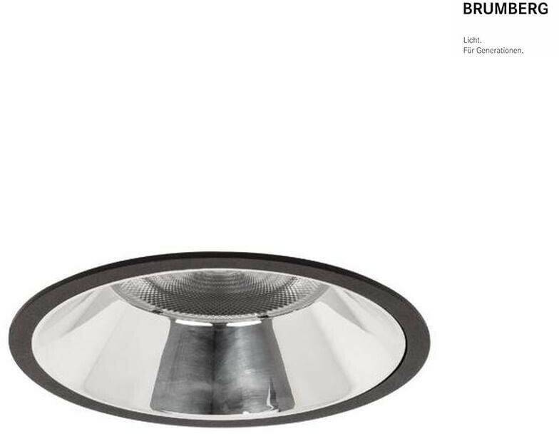 Brumberg Apollo Mega smooth round 3000 K black Lampade ad incasso